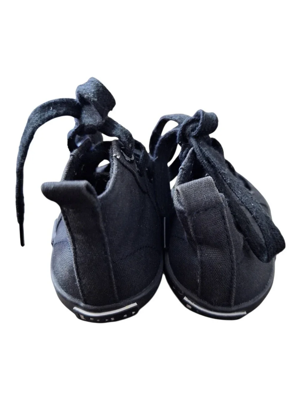 Ralph Lauren Black Canvas High-Top Toddler Sneakers Size 2